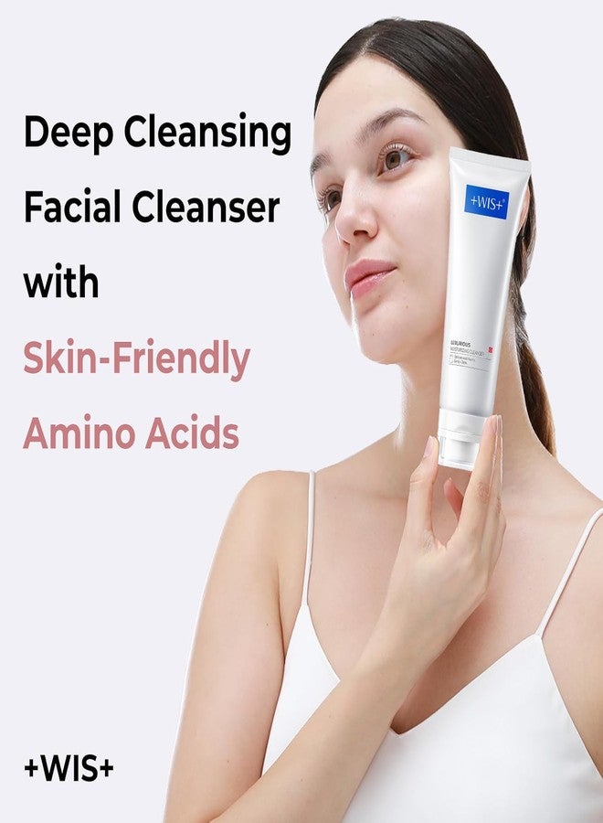 +WIS+ Deep Cleansing Facial Wash Cleanser with Skin-Friendly Amino Acids, Daily Mild Face Cleanser for Sensitive Skin, PH Balancing (3.5fl.oz/100g) - Image 2