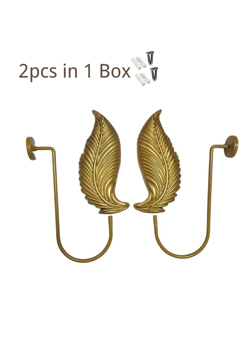 QBAID مساند ستائر عدد 2 – خطافات جدارية لتثبيت الستائر وإضفاء لمسة ديكور أنيقة - Image 4