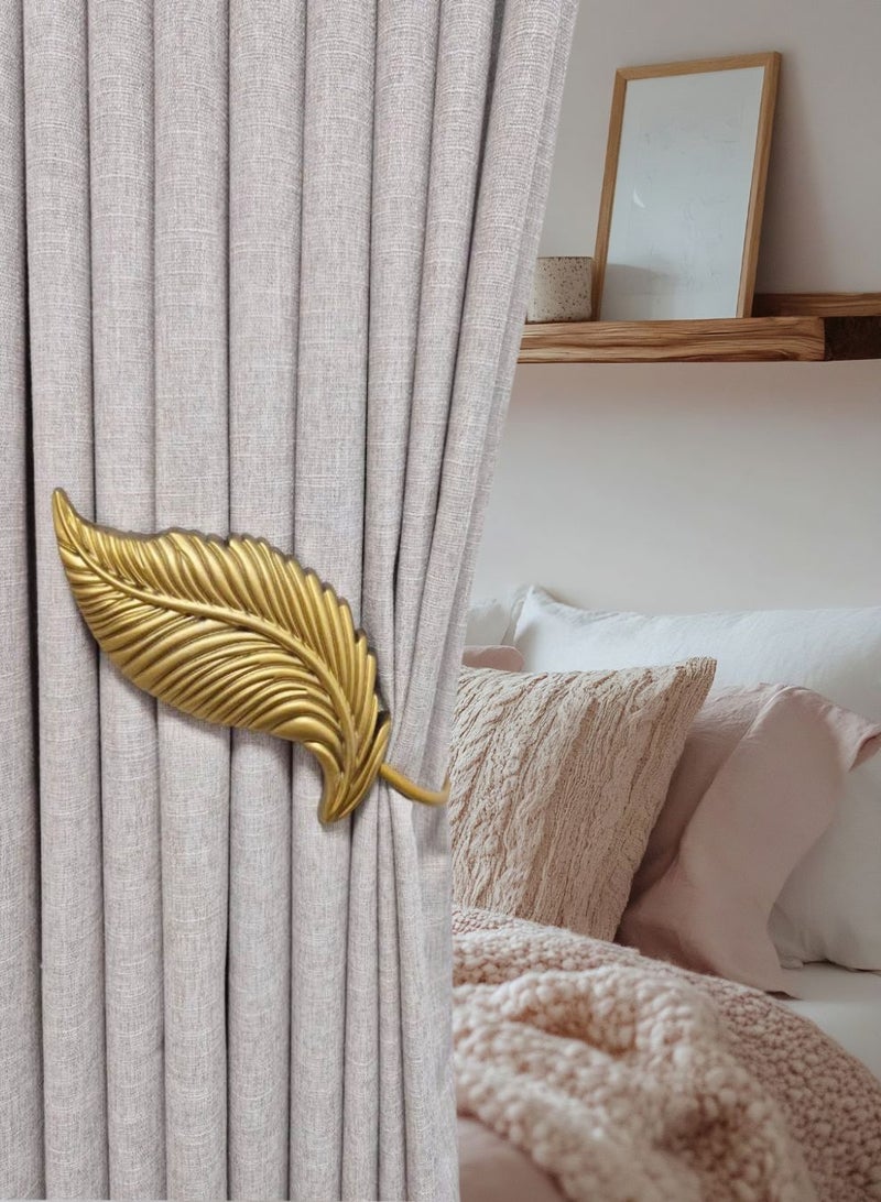 QBAID مساند ستائر عدد 2 – خطافات جدارية لتثبيت الستائر وإضفاء لمسة ديكور أنيقة - Image 1