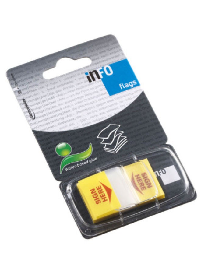 Info 7729-11 Sticky Flags Dispenser, "Sign Here", incl. , 50 Sheets - Image 2