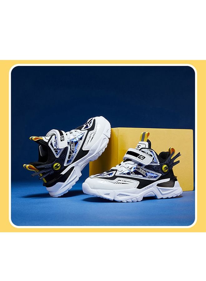 Sharpdo Kids Sneakers Running Athletic Shoes For Boys Shoes Hook and Loop Lightweight Breathable (Toddler/Little Kid/Big Kid) - Image 3