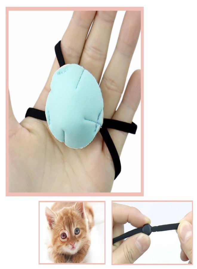 vomvomp 3 Pack Cat Eye Patch for Cats Missing Eyes Single Eyepatch Protective Eye Cover for Small Dogs Cats Eye Injuries After Surgery Wounds Dogs Missing Eye Shield Small Pets Patches - Image 3