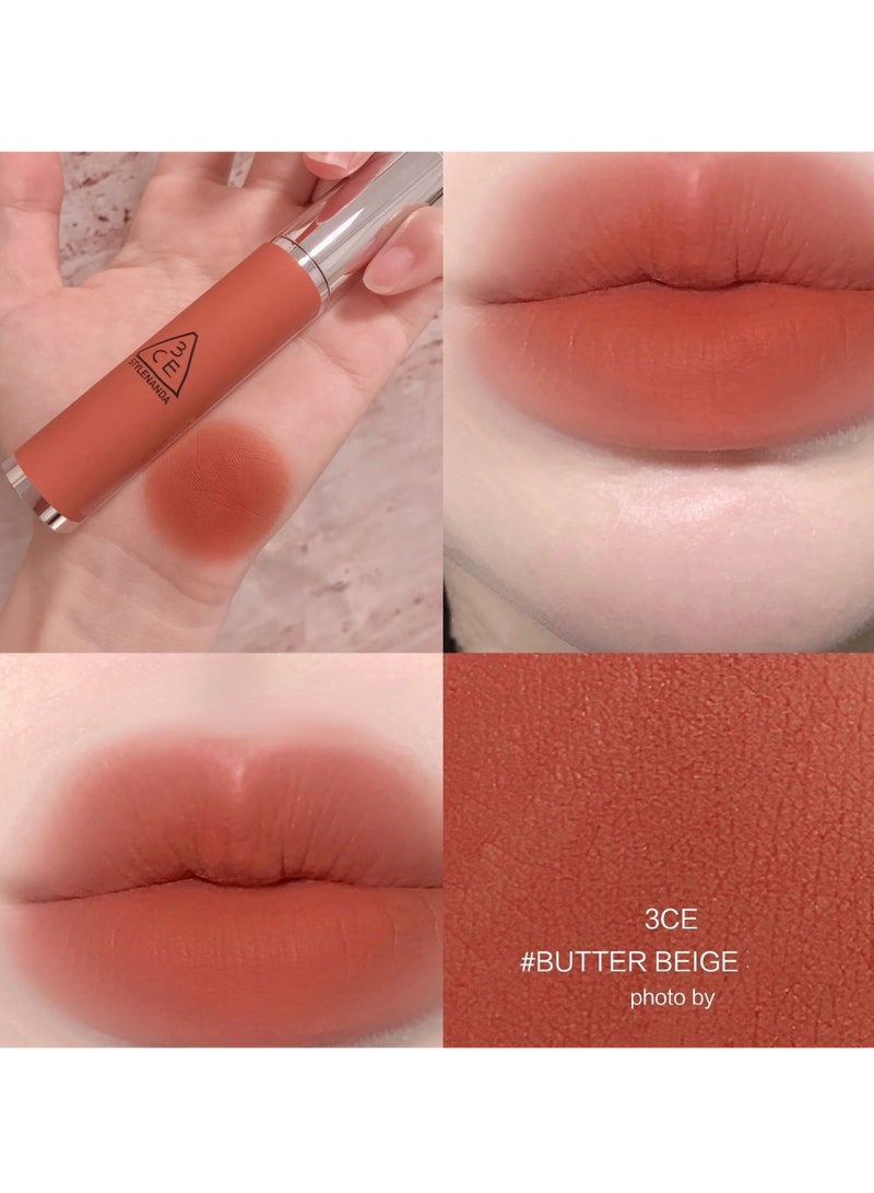 3CE matte velvet lip gloss long-lasting and non-fading 4g