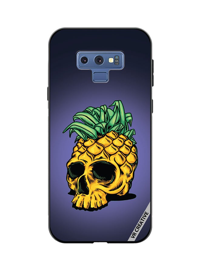 VR CREATIVE Protective Case Cover For Samsung Galaxy Note 9 Pineapple Skull Design Multicolour - Image 1