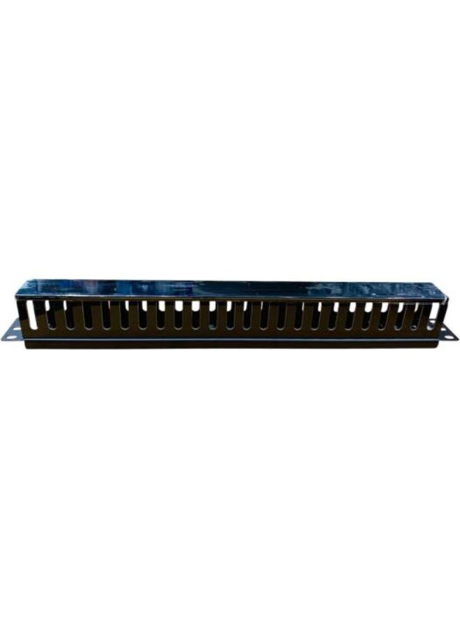 Terabyte Management Panel, 1U Space Panel-Mane Cables, Front of Rank, Black - Image 1