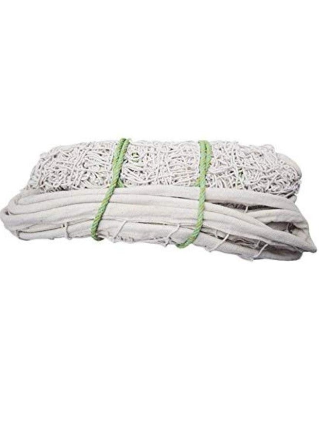ALVI Cotton Volleyball Net, Size Standard (White) - Image 1