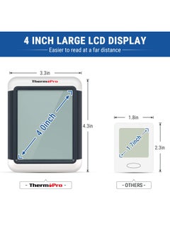 ThermoPro Tp55 Digital Hygrometer Indoor Thermometer Humidity Gauge With Jumbo Touchscreen And Backlight Temperature Humidity Monitor  - Image 4