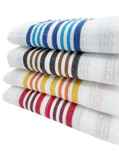 Honey Comb Stripe Kitchen Towel Pack of 8 (38 x 64 CM) - pzsku/Z61D3CD53FEFD3C378717Z/45/_/1646901004/1a4d6146-5a87-4f2e-ad37-fc8f940b7dee