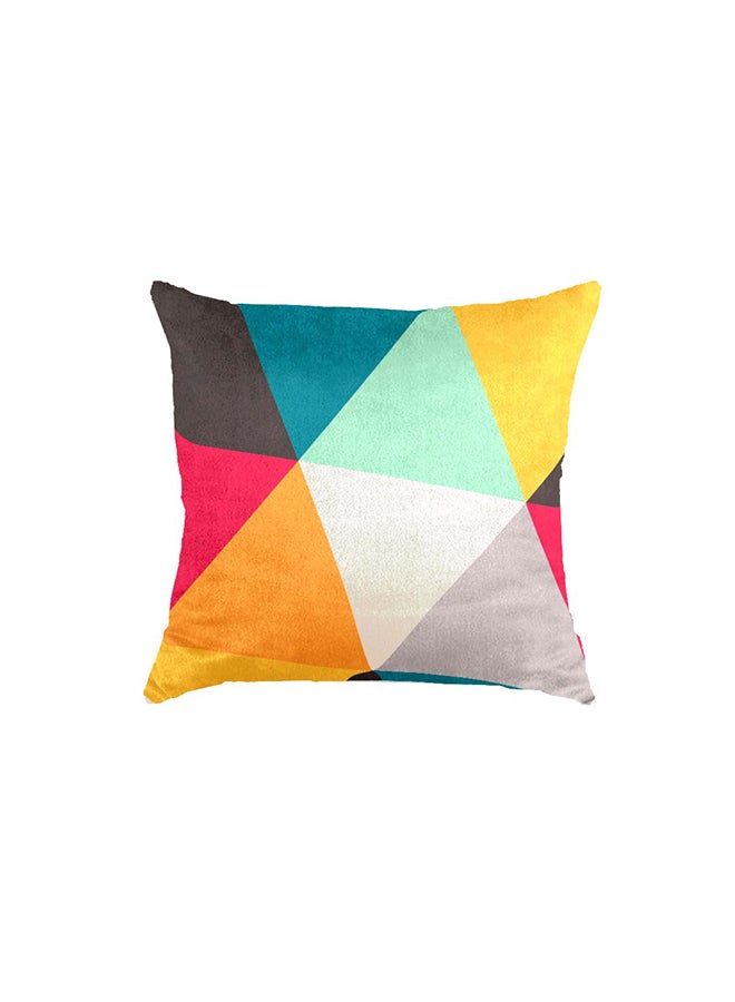 RIZARIES SuperSoft Colorful Triangles Throw Pillow - Image 2