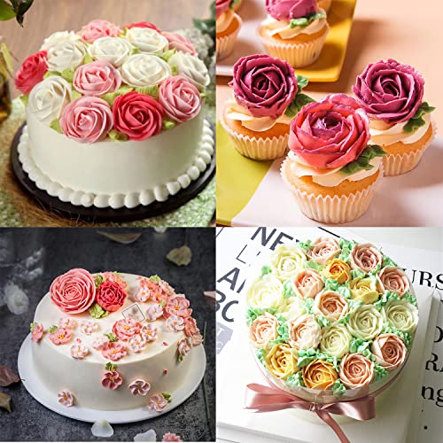 Hendiy 7Pieces/set Cake Decorating Tips Set Cream Icing Piping Fondant Rose Nozzle Pastry Tools Fondant Decorating Tools - Image 4