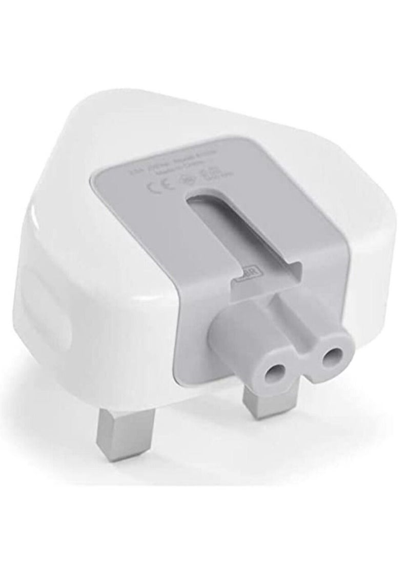 Ntech - Ntech AC Power Adapter UK/EU/US Wall Folding Plug Duck Head Charge Adapter UAE Standard Plug Duck Head for MacBook Pro/MacBook Air/Mac iBook/iPhone/iPod/etc (UK Plug) - Image 1