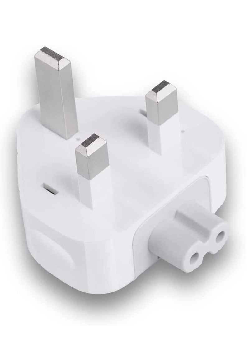 Ntech - Ntech AC Power Adapter UK/EU/US Wall Folding Plug Duck Head Charge Adapter UAE Standard Plug Duck Head for MacBook Pro/MacBook Air/Mac iBook/iPhone/iPod/etc (UK Plug) - Image 1