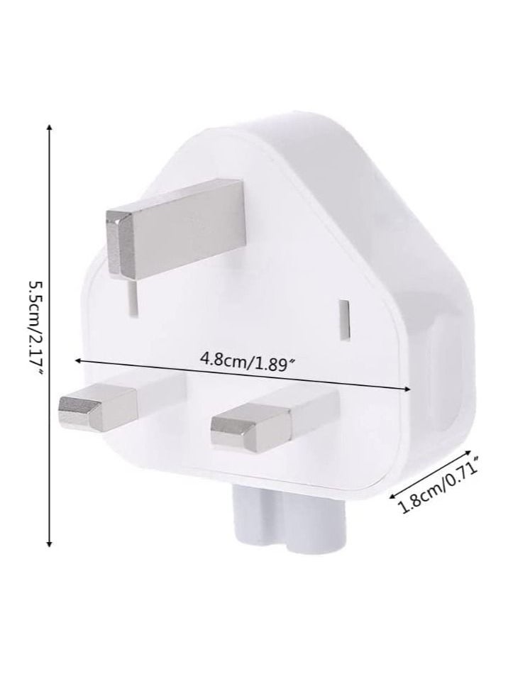 Ntech - Ntech AC Power Adapter UK/EU/US Wall Folding Plug Duck Head Charge Adapter UAE Standard Plug Duck Head for MacBook Pro/MacBook Air/Mac iBook/iPhone/iPod/etc (UK Plug) - Image 1