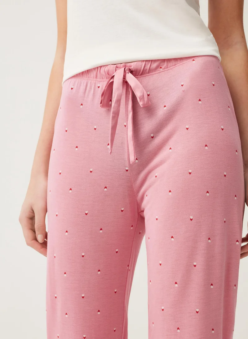 Ovs Ovs Pyjama Bottoms With Heart Print