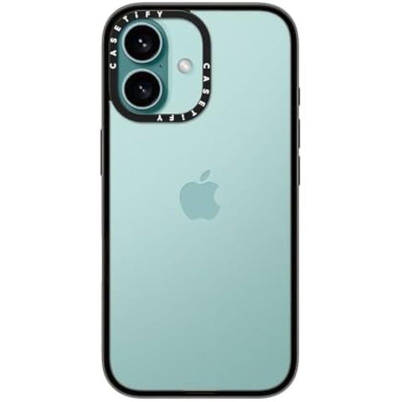 Casetify iPhone 16 Compact Case Lightweight 4ft 2x Military Grade Drop Protection Clear Black - Image 4