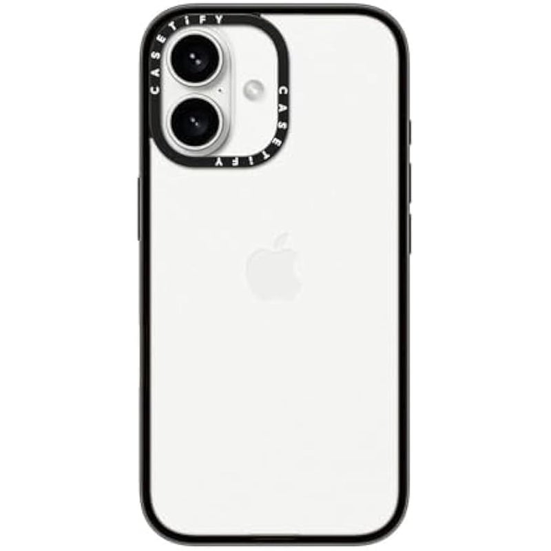 Casetify iPhone 16 Compact Case Lightweight 4ft 2x Military Grade Drop Protection Clear Black - Image 1