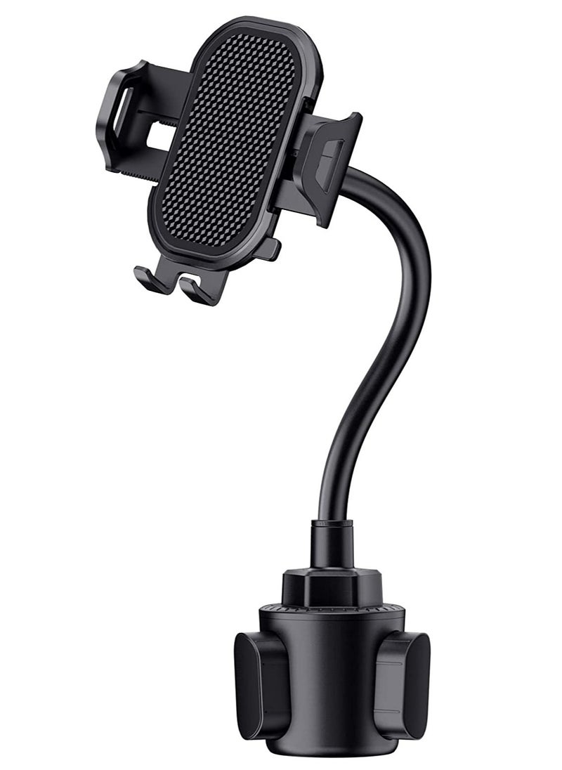 ELTRAZONE - Cup Phone Holder for Car, Freely Adjustable Base, Mobile Phone Holder With Flexible Gooseneck, Universal Compatible With iPhone 11 Pro XS Max XR X 8, Samsung Galaxy S10 Plus S9 S8 S7 Note 10 - Image 1