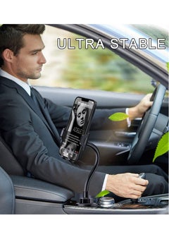 ELTRAZONE Cup Phone Holder for Car, Freely Adjustable Base, Mobile Phone Holder With Flexible Gooseneck, Universal Compatible With iPhone 11 Pro XS Max XR X 8, Samsung Galaxy S10 Plus S9 S8 S7 Note 10  - Image 2