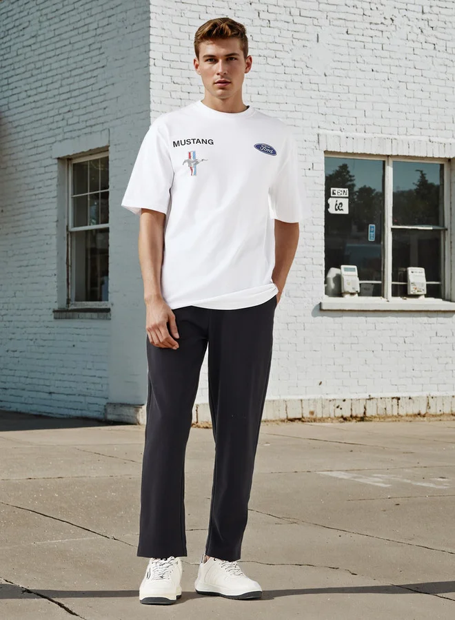 SP Characters Mustang Graphic Print T-shirt