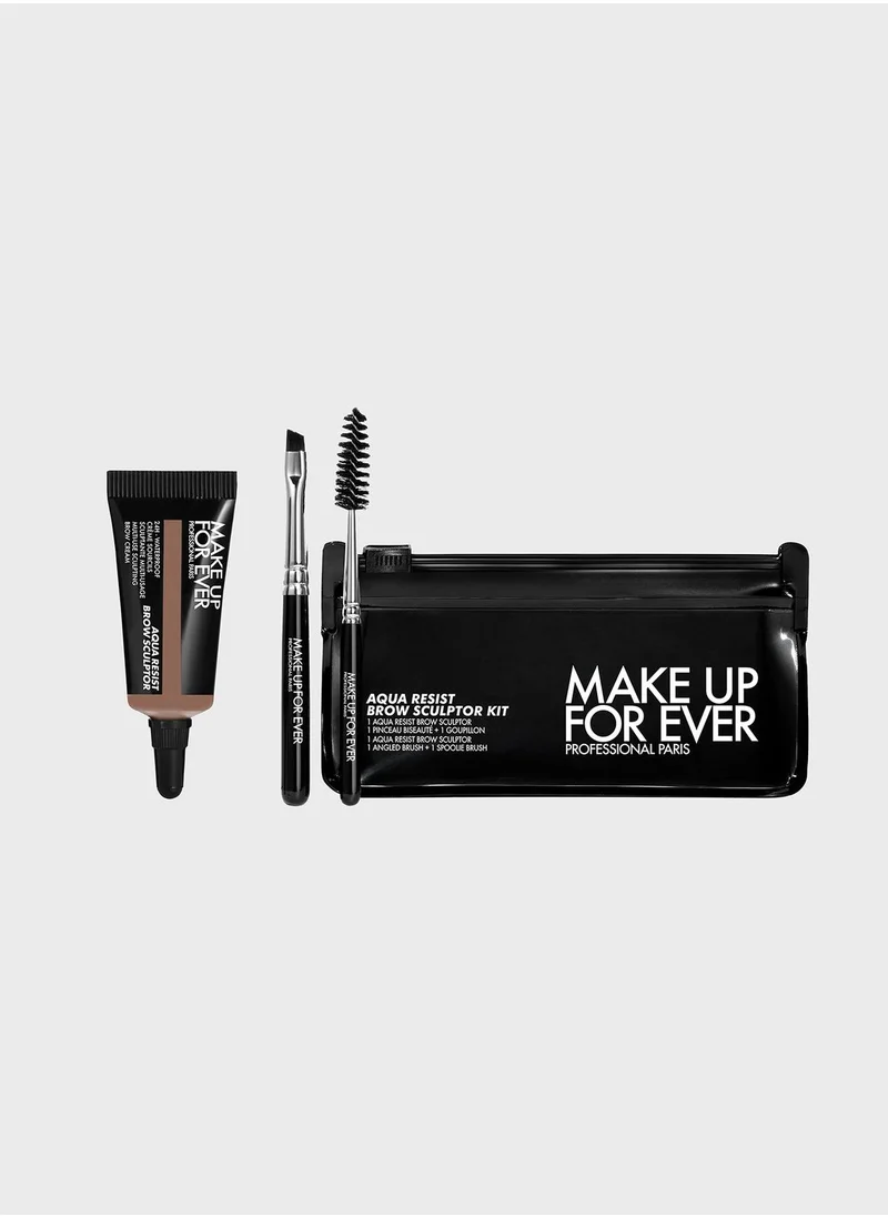 MAKE UP FOR EVER Aqua Resist Brow Sculptor Kit - 25 - Medium Ash