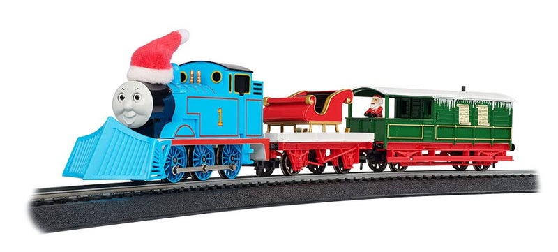 Bachmann Trains Thomas Saves Santas Sleigh Ready to Run Electric Train Set HO Scale Prototypical Colors - Image 2