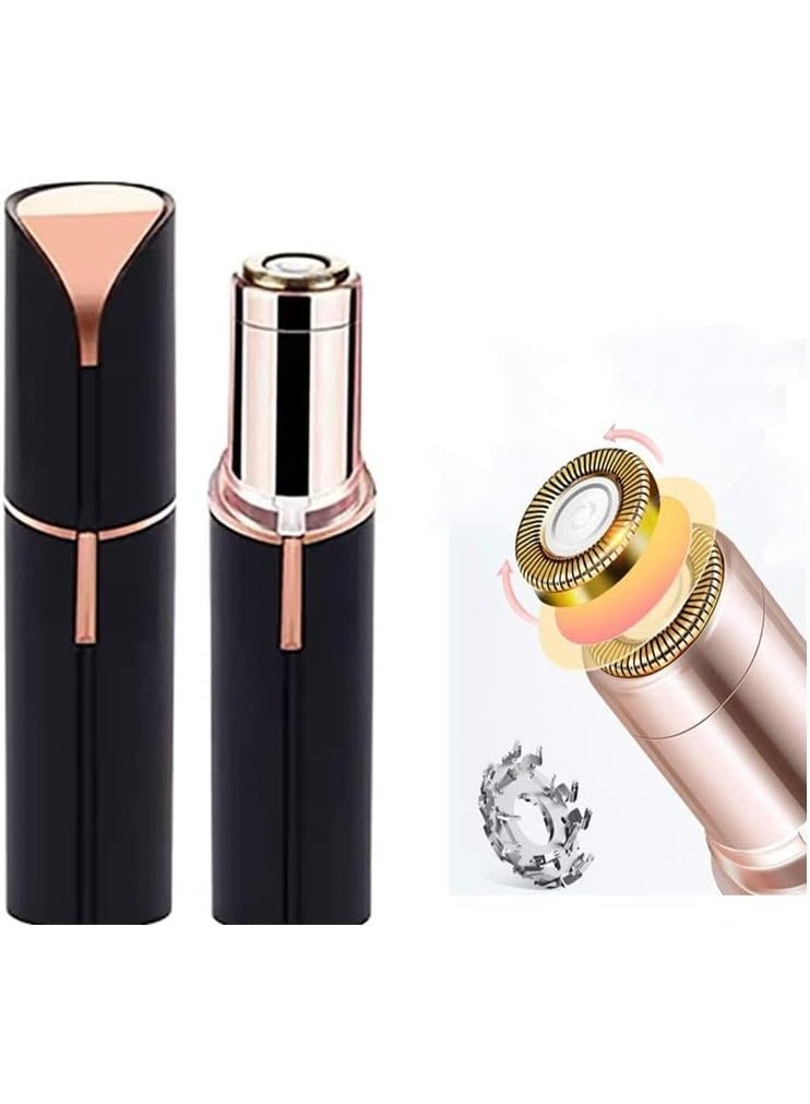 إزالة شعيرات الوجه للمرأة أداة إزالة شعيرات سريعة آمنة، حلاقة مائية مع مصباح LED لشعر الوجه/الشفة العلوية/الذقن، قابلة لإعادة الشحن - Image 1