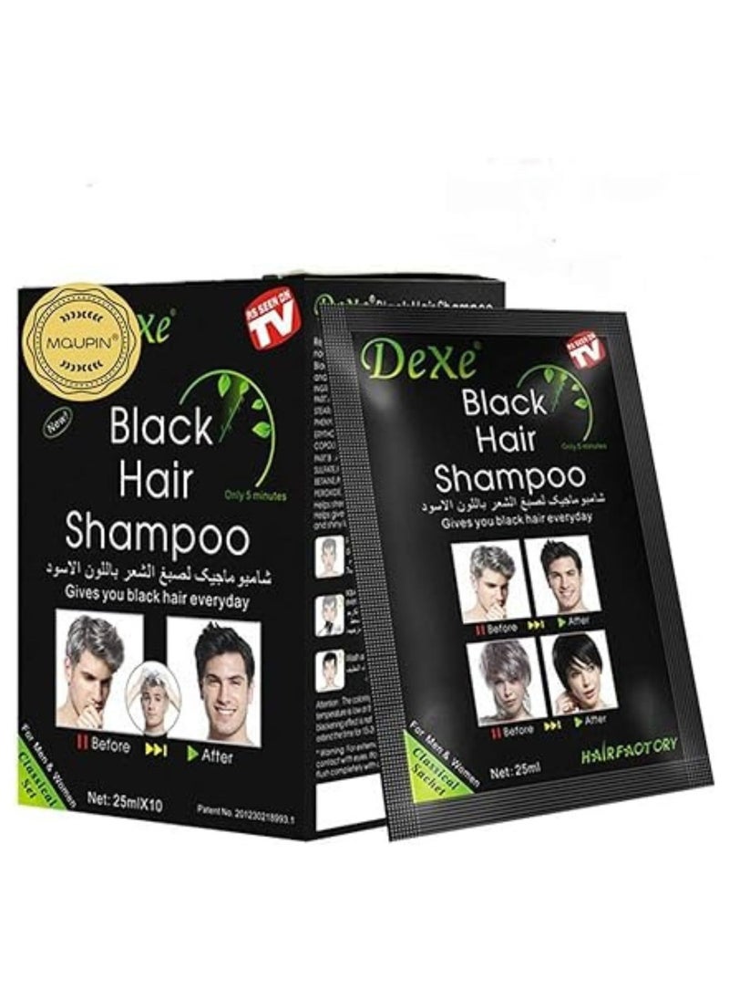 10-Piece Black Hair Shampoo Pouches 10x25ml - pzsku/Z61D460BF8A49E8D2942CZ/45/_/1707932507/f2b3409b-02bb-4ffe-9d30-3eaf33555c57