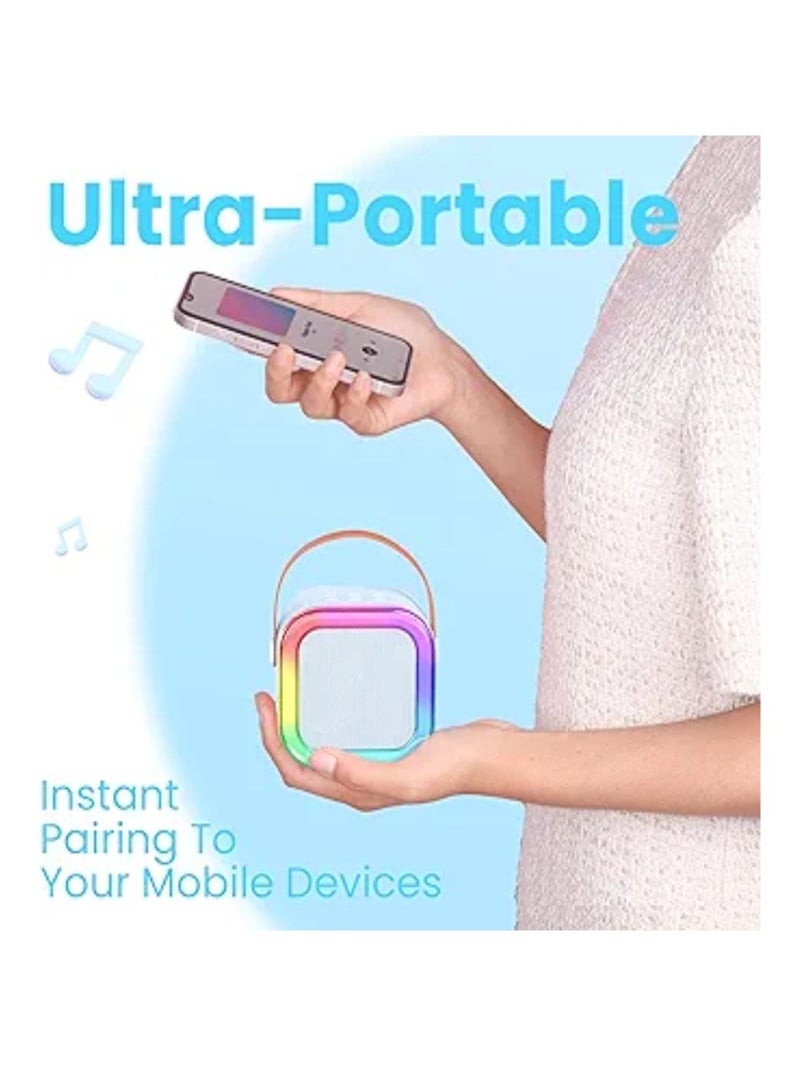 wireless karaoke mic with Bluetooth Speaker: Bluetooth-Enabled Wireless Karaoke Mic Speaker with Multiple Compatibility Modes, RGB Lighting, and Party POP Bluetooth - Image 4