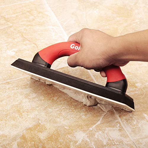 Goldblatt جهاز تسوية الجص جولدبلات 4" × 12" للبلاط - جهاز تسوية الجص المطاطي المصبوب، أدوات الأرضيات مع مقبض مريح - Image 5