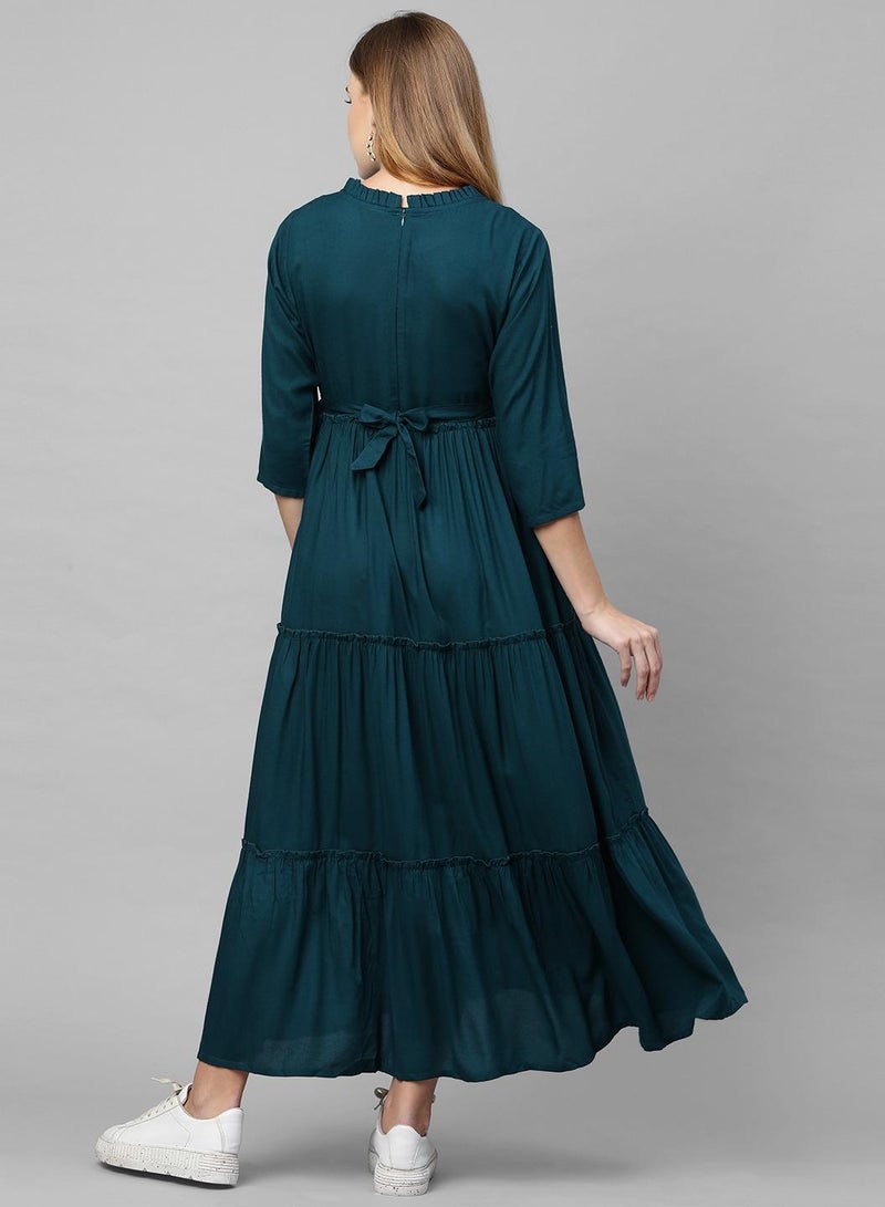 TUMMY Women's Rayon Maternity & Nursing Dress - Image 5