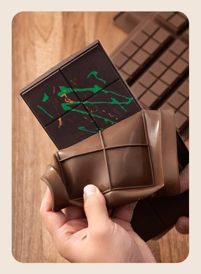 Break Apart Chocolate Protein and Engery Bar Silicone Mold Brown 10*6.69inch - Image 3