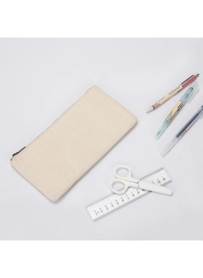 Canvas Pencil Pen Case Stationery Case Pouch Bag (Beige S) - pzsku/Z61D49F581E02317A20ACZ/45/_/1692171907/6764bb6a-0af1-4354-af4a-0140e7ab6916