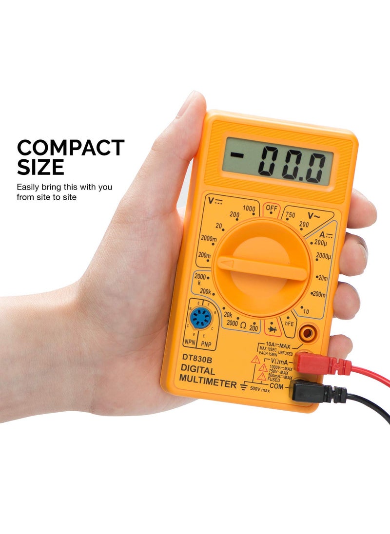 FEDUS FEDUS Digital Multimeter Diode Transistor Tester AC DC Volt Test Voltmeter Automotive Multimeter Meter Tester Measure Voltage Test Car Battery Tester Analog Multimeter Kit Volt Meter  - Image 3