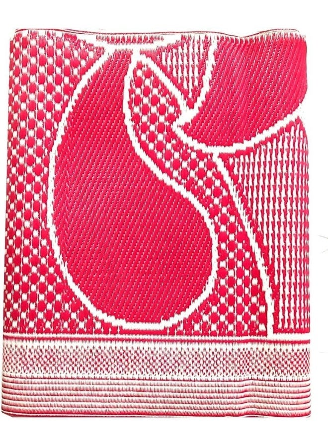 GO2CAMPS Alsaqer Hasir Mat | Travel Foldable Mat | Outdoor Picnic Mat | Arabic Haseer Mat Foldable (3x4 Mtr) Majlis Mat | Plastic Beachmat | Outdoor Camping Mat | Yoga Mat, Prayer Mat,Masjid Mat 3- Fold (Multicolour) - Image 3