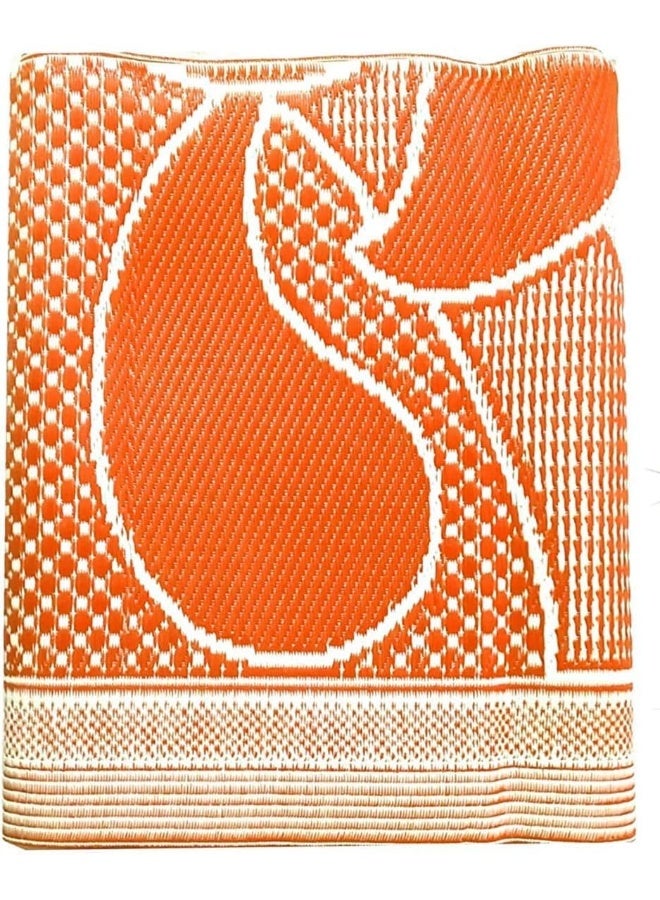 GO2CAMPS Alsaqer Hasir Mat | Travel Foldable Mat | Outdoor Picnic Mat | Arabic Haseer Mat Foldable (3x4 Mtr) Majlis Mat | Plastic Beachmat | Outdoor Camping Mat | Yoga Mat, Prayer Mat,Masjid Mat 3- Fold (Multicolour) - Image 2