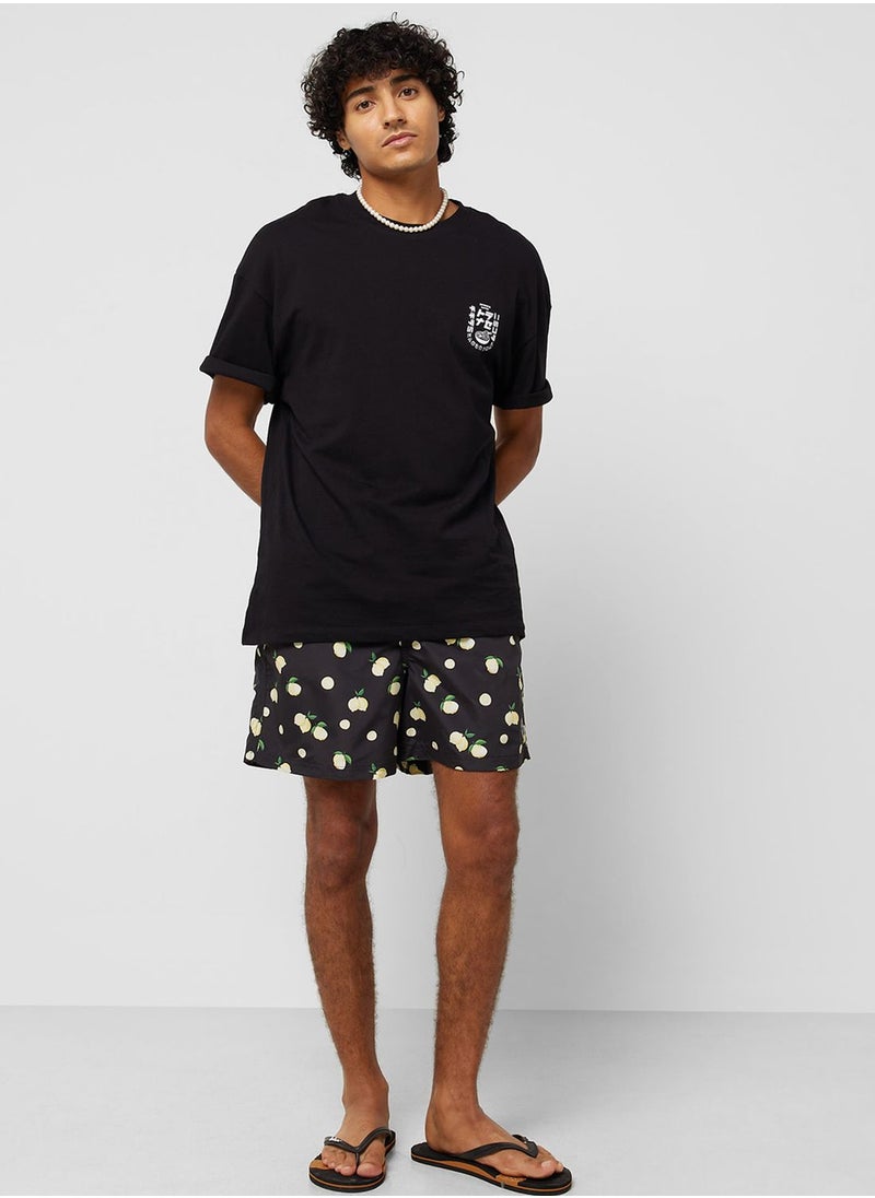 JACK & JONES - Printed Swim Shorts - Image 1