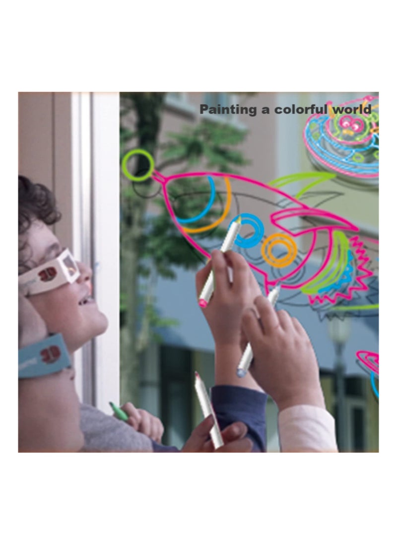 Generic - 3D Drawing Tablet for Kids, Erasable LED Glow Doodle Board, Translucent Light-Up Writing Tablet, Educational Learning Toy for Boys u0026 Girls (Battery-Free) - Image 1