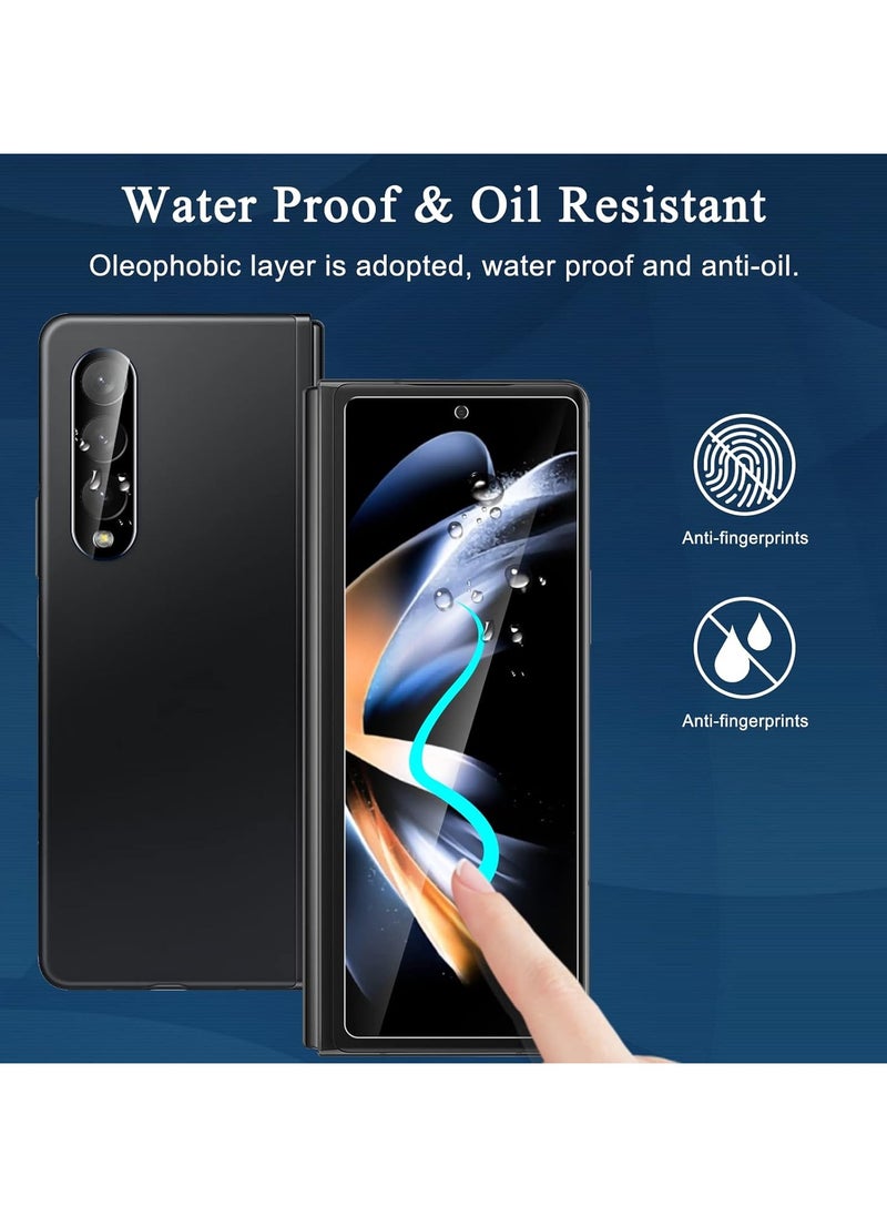 FARROBIZZ - [2+2Pack] for Samsung Galaxy Z Fold 4 Privacy Screen Protector and Tempered Glass Camera Lens Protector，Anti-Scratch, No Bubbles, Anti-Spy - Image 1