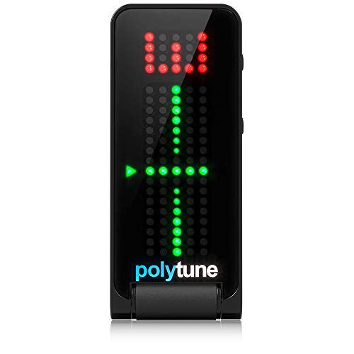 TC Electronic مُ tuner TC Electronic POLYTUNE CLIP القابل للتثبيت مع أوضاع بوليفونية، ستروب وكروما، وشاشة مصفوفة LED 108 لعرض أداء الضبط الأمثل - Image 1