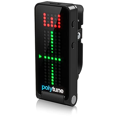 TC Electronic مُ tuner TC Electronic POLYTUNE CLIP القابل للتثبيت مع أوضاع بوليفونية، ستروب وكروما، وشاشة مصفوفة LED 108 لعرض أداء الضبط الأمثل - Image 3
