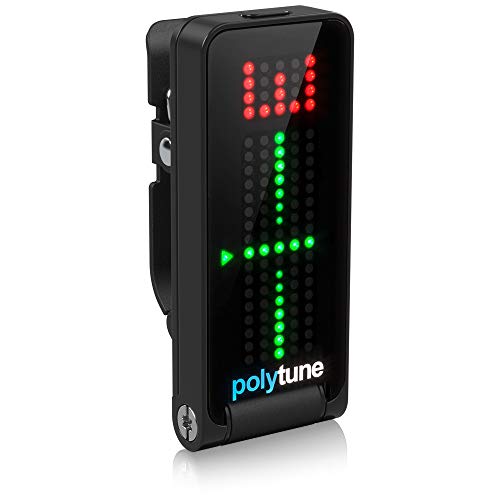 TC Electronic مُ tuner TC Electronic POLYTUNE CLIP القابل للتثبيت مع أوضاع بوليفونية، ستروب وكروما، وشاشة مصفوفة LED 108 لعرض أداء الضبط الأمثل - Image 2