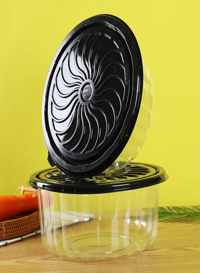 FEOOWV 5pcs Round Cake Carriers for Transport Plastic Disposable Cake Containers Carriers with Dome Lids and Cake Boards Clear Bundt Cake Boxes (10inch) - Image 5