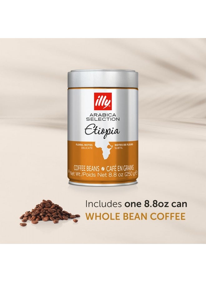 Illy Arabica Selections Ethiopia Whole Bean Coffee, 100% Arabica Bean Single Origin Coffee, Light Roast With Notes Of Jasmine, All-Natural, No Preservatives, 8.8 Ounce Can (Pack Of 1)  - Image 5