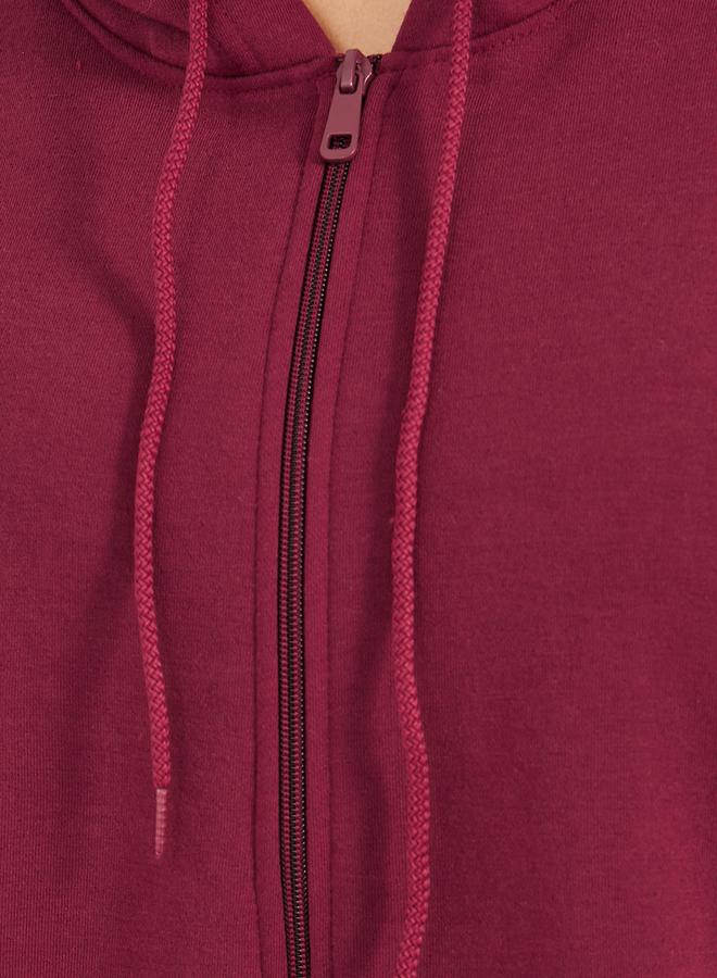 Styli Oversized Zip Through Longline Hoodie - Image 3