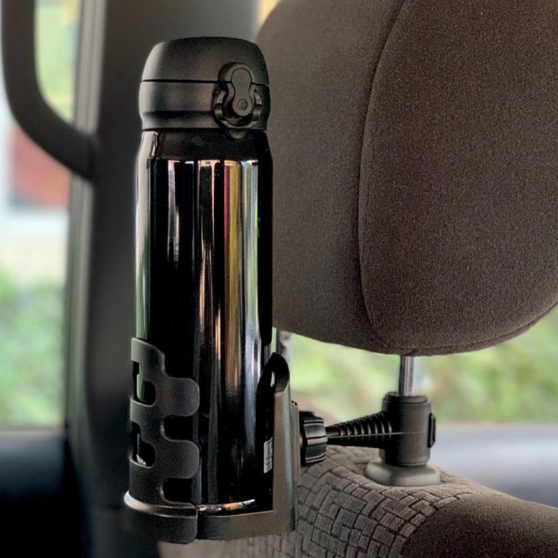 Universal Car Backseat Cup Holder with Bottle Rack Plastic Rear Seat Drink Holder - Image 4