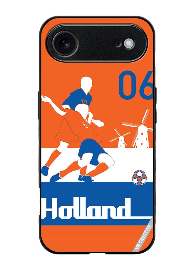 VR CREATIVE Protective Case Cover For Apple iPhone 17 Air Holland Football Soccer Players Design Multicolour
