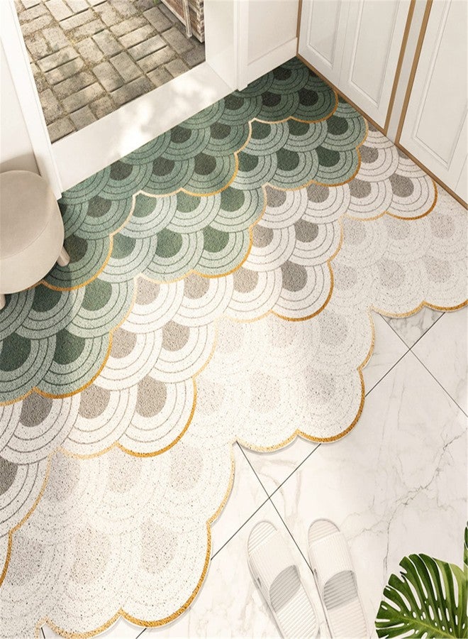 THRILRUG PVC Durable Outdoor Door Mat 47"x35",Welcome Mat Non-Slip Absorbent Resist Dirt Entrance Rug,Low-Profile Front Door Mat Outdoor for Back Door Inside Floor Rugs for Entryway - Image 1