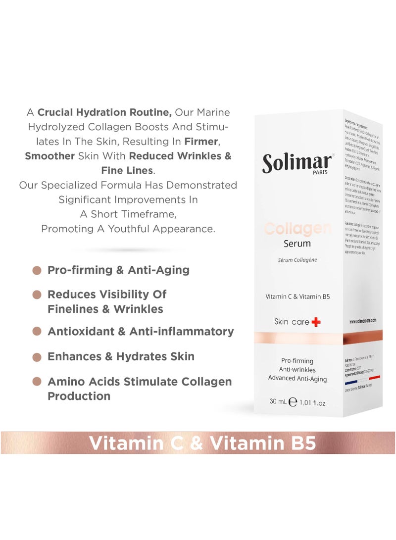 Solimar Paris Collagen Serum – Firming & Anti-Aging Facial Serum, 30ml - Image 3
