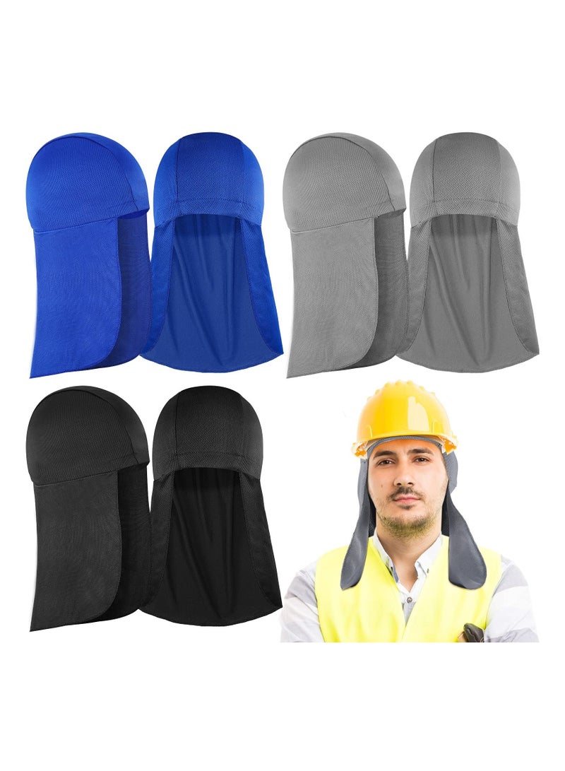 Hard Hat Helmet Liner, Neck Protector Cover, Cooling Sweat-absorbent and Breathable Skull Cap Elastic Sun Shade Cycling Running for Fishing Riding (3 Pcs) - Image 1