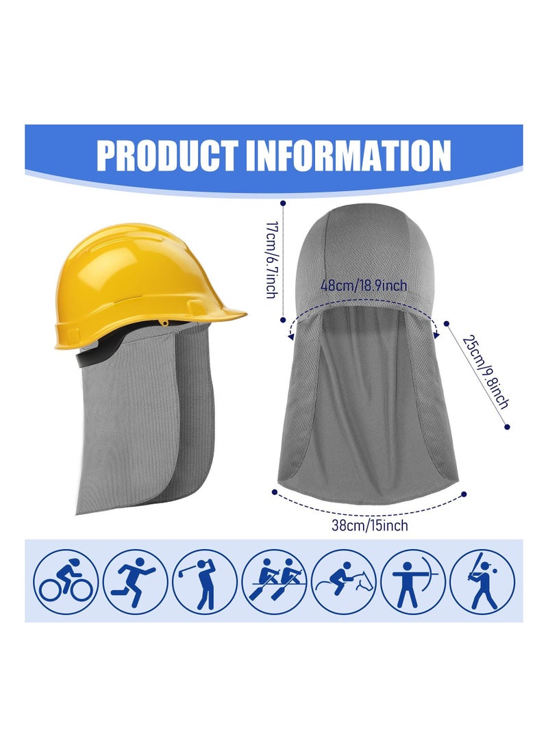Hard Hat Helmet Liner, Neck Protector Cover, Cooling Sweat-absorbent and Breathable Skull Cap Elastic Sun Shade Cycling Running for Fishing Riding (3 Pcs) - Image 5